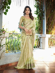 Latest Bandhani Organza Patola Saree