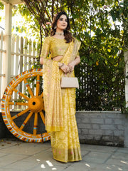 Latest Bandhani Organza Patola Saree