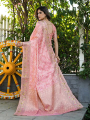 Latest Bandhani Organza Patola Saree