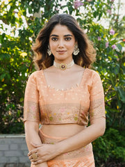 Latest Bandhani Organza Patola Saree