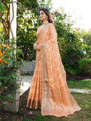 Latest Bandhani Organza Patola Saree