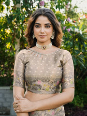 Latest Bandhani Organza Patola Saree