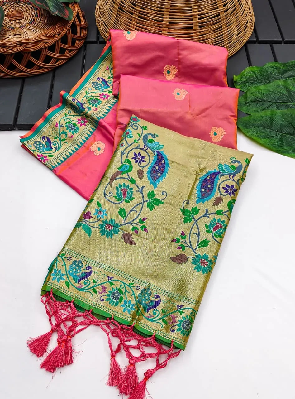 Royal Banarasi Paithani Saree — A Fusion of Tradition & Luxury