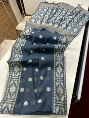 Soft Jamdani Muga Cotton Saree