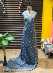 Soft Jamdani Muga Cotton Saree