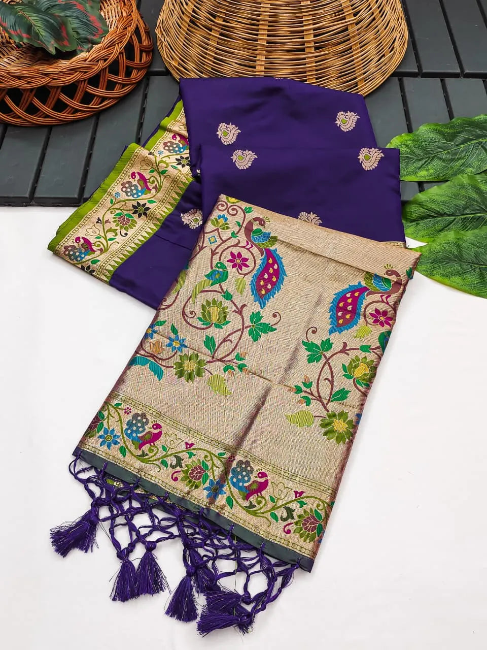 Royal Banarasi Paithani Saree — A Fusion of Tradition & Luxury