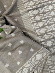 Soft Jamdani Muga Cotton Saree