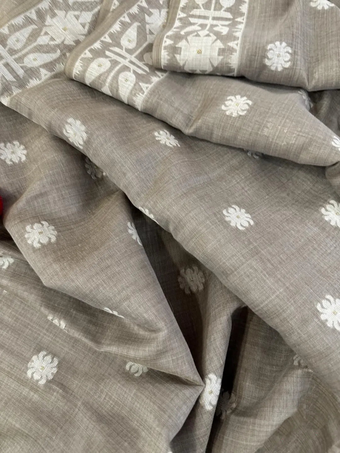 Soft Jamdani Muga Cotton Saree
