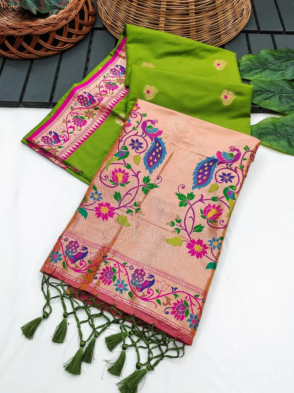 Royal Banarasi Paithani Saree — A Fusion of Tradition & Luxury