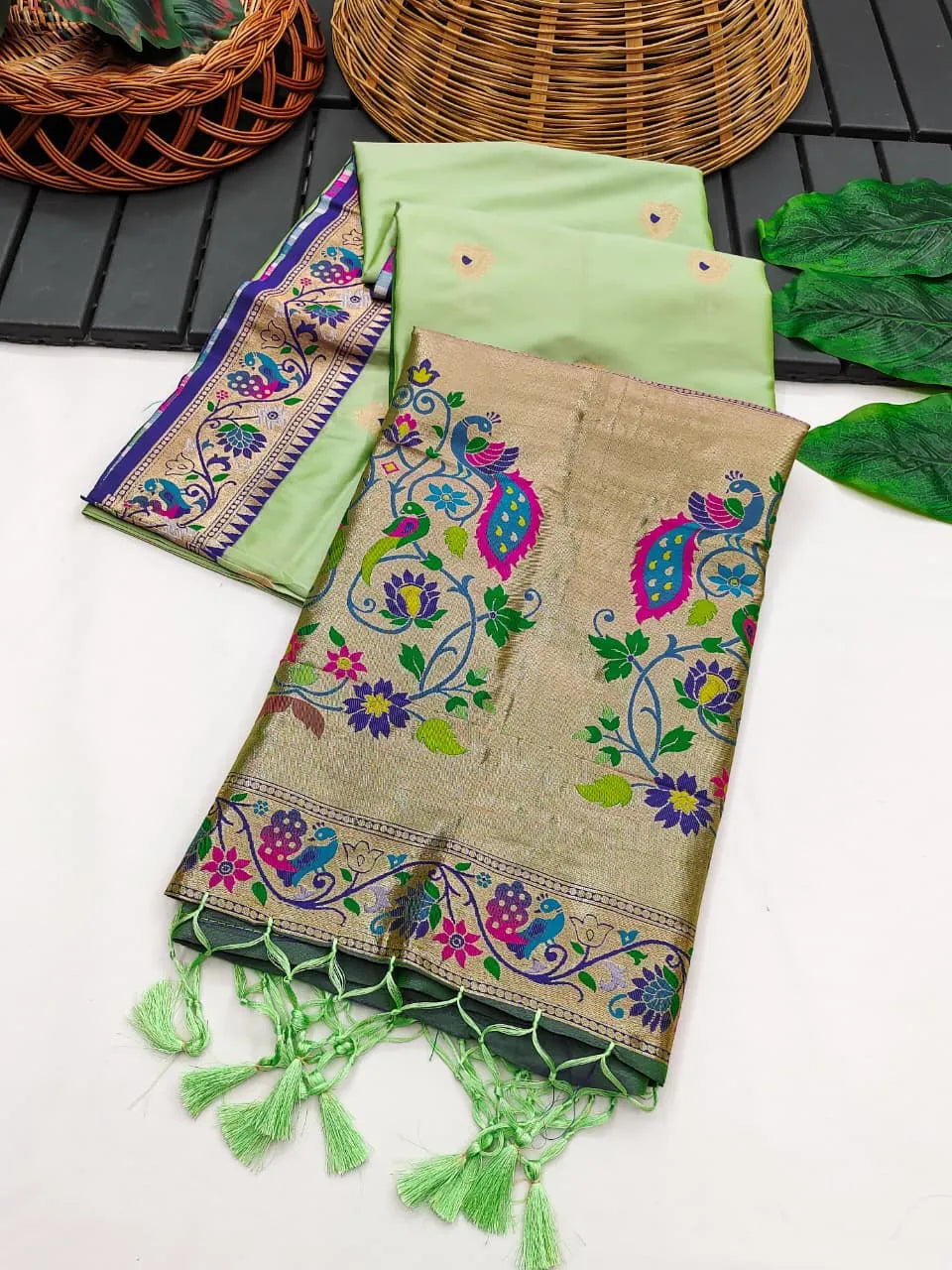 Royal Banarasi Paithani Saree — A Fusion of Tradition & Luxury