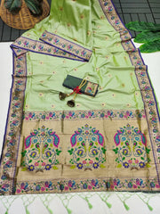 Royal Banarasi Paithani Saree — A Fusion of Tradition & Luxury