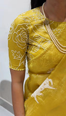 AS-001 | Partywear Crush Silk Pichwai Saree