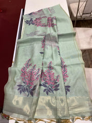 Classic Muga Cotton Floral Saree