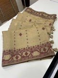 Soft Muga Cotton Jamdani Weave Saree