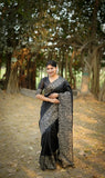 Handloom Tussar Silk Printed Saree