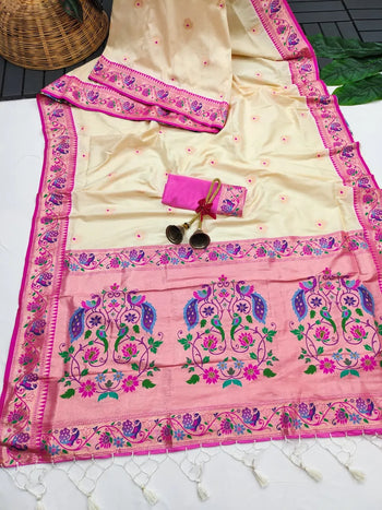 Royal Banarasi Paithani Saree — A Fusion of Tradition & Luxury