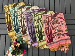 Ghicha Cotton Designer Weaving Saree