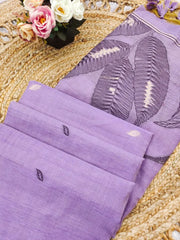 Ghicha Cotton Resham Leaf Weaving Saree