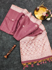 Premium Chanderi Cotton Traditional Jamdani Saree