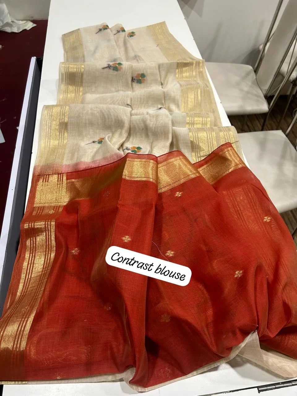 Premium Soft Muga Cotton Saree