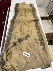 Soft Jamdani Muga Cotton Saree