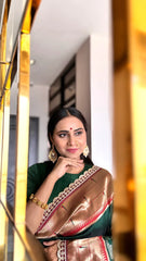 Soft Silk Pichwai Paithani Lace Saree