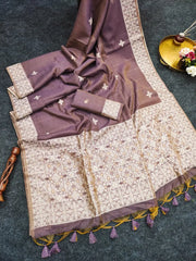 Premium Chanderi Cotton Traditional Jamdani Saree