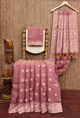 Soft Jamdani Muga Cotton Saree