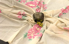 Soft Muga Silk Floral Saree