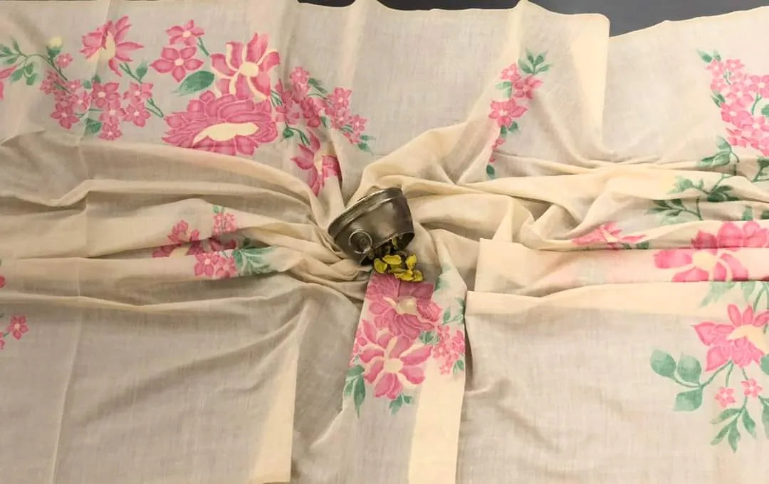 Soft Muga Silk Floral Saree