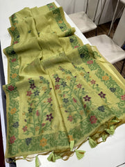 Soft Jamdani Muga Cotton Saree