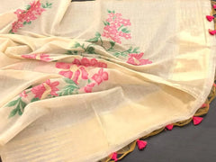 Soft Muga Silk Floral Saree