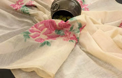 Soft Muga Silk Floral Saree