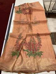Classic Muga Cotton Floral Saree