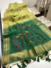 Premium Soft Muga Cotton Saree