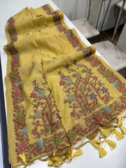 Soft Jamdani Muga Cotton Saree