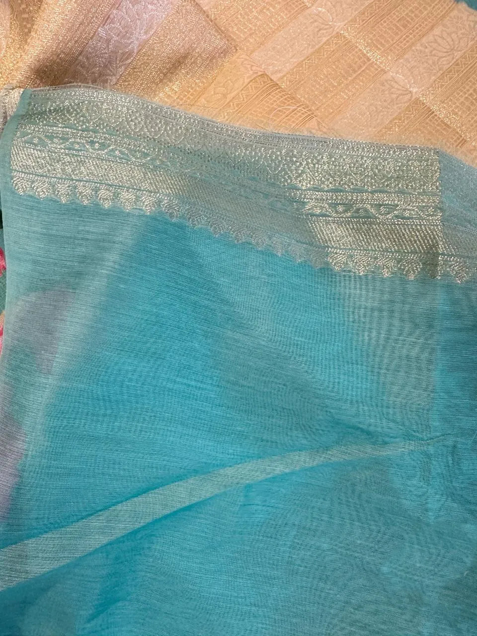 Soft Silk Lotus Pichwai Printed Saree