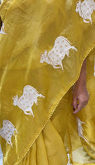 AS-001 | Partywear Crush Silk Pichwai Saree