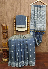 Soft Jamdani Muga Cotton Saree
