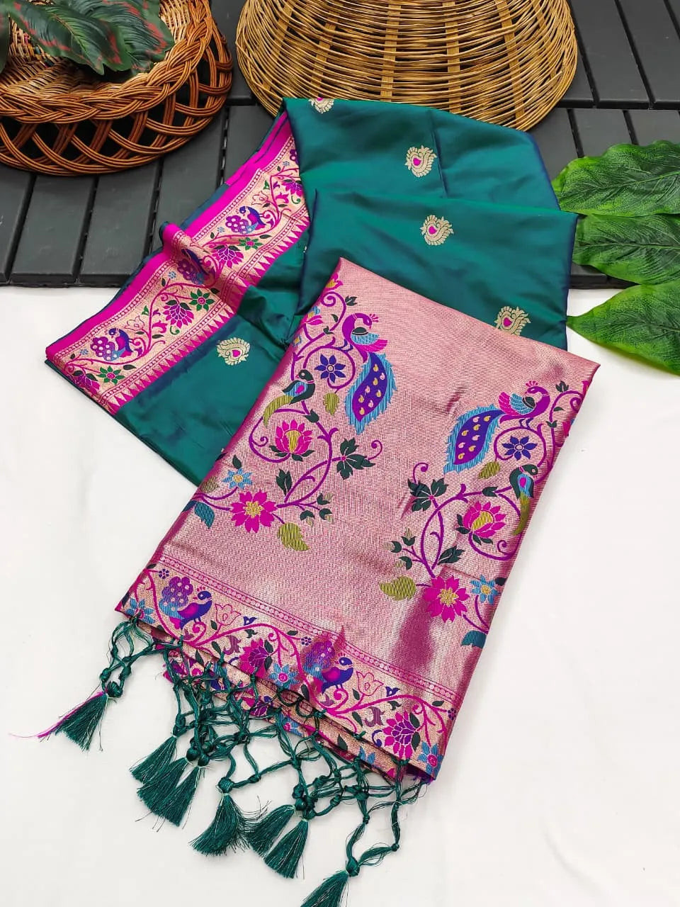 Royal Banarasi Paithani Saree — A Fusion of Tradition & Luxury