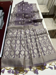 Soft Jamdani Muga Cotton Saree