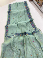 Soft Jamdani Muga Cotton Saree