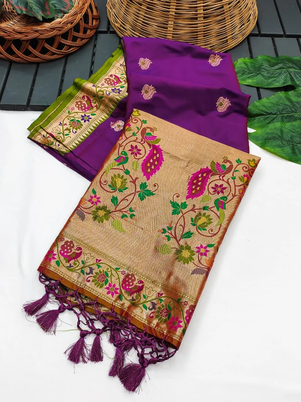 Royal Banarasi Paithani Saree — A Fusion of Tradition & Luxury
