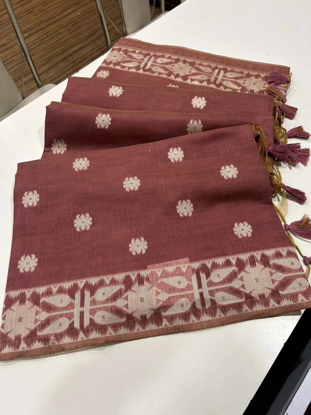 Soft Jamdani Muga Cotton Saree