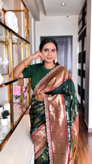 Soft Silk Pichwai Paithani Lace Saree