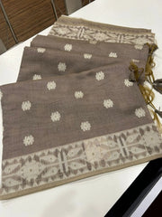 Soft Jamdani Muga Cotton Saree