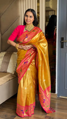 Tissue Silk Rich Maharani Border Saree