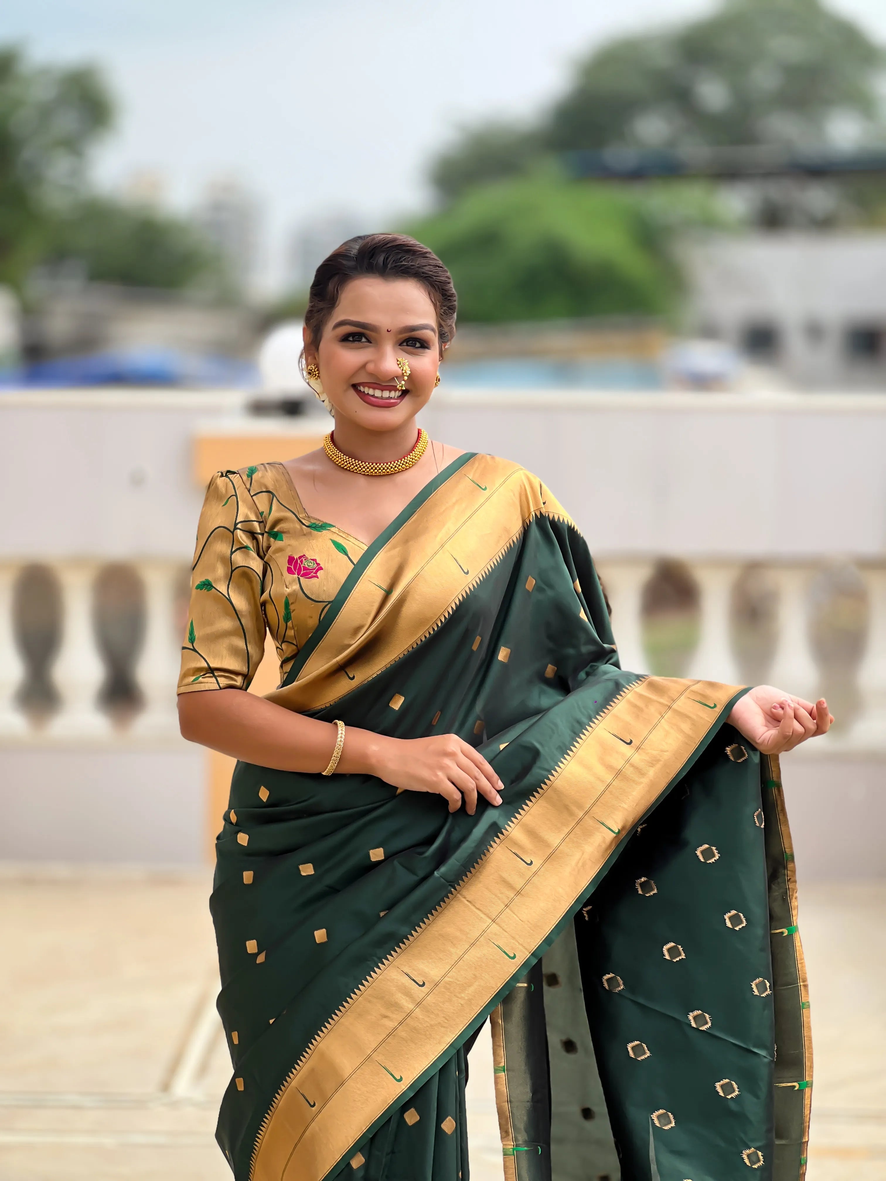 Soft Silk Designer Paithani Saree