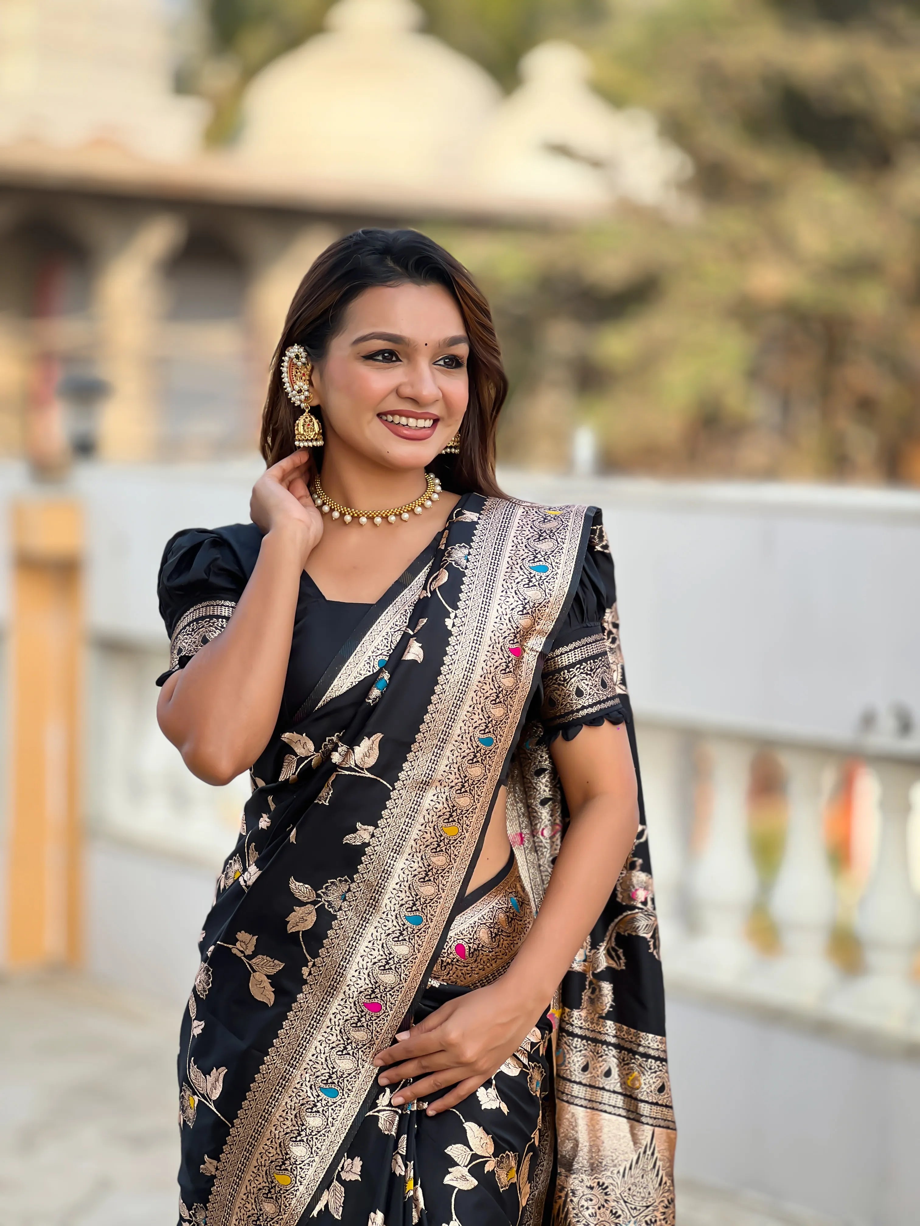 Pure Banarasi Silk Zari Woven Saree