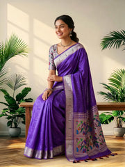Soft Khadi Raw Silk Rich Paithani Saree